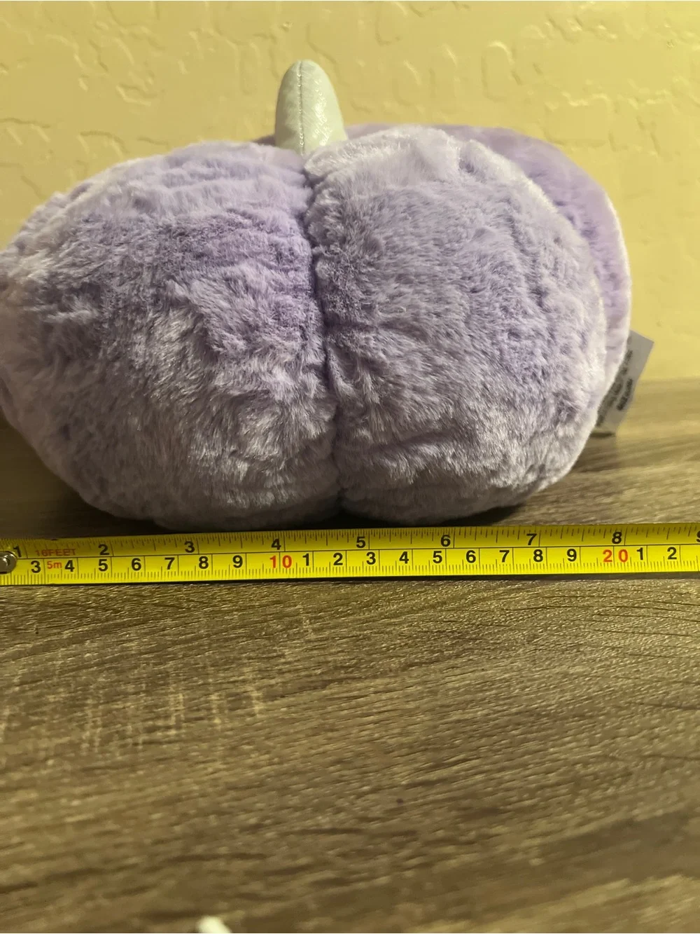 Target Hyde & Eek Plush Pumpkin Throw Pillow Purple Silver Halloween NWT